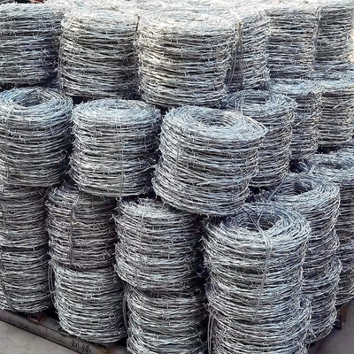 12x12 Barb Wire Fence Roll Galvanized For Protecting Your Garden Or Yard